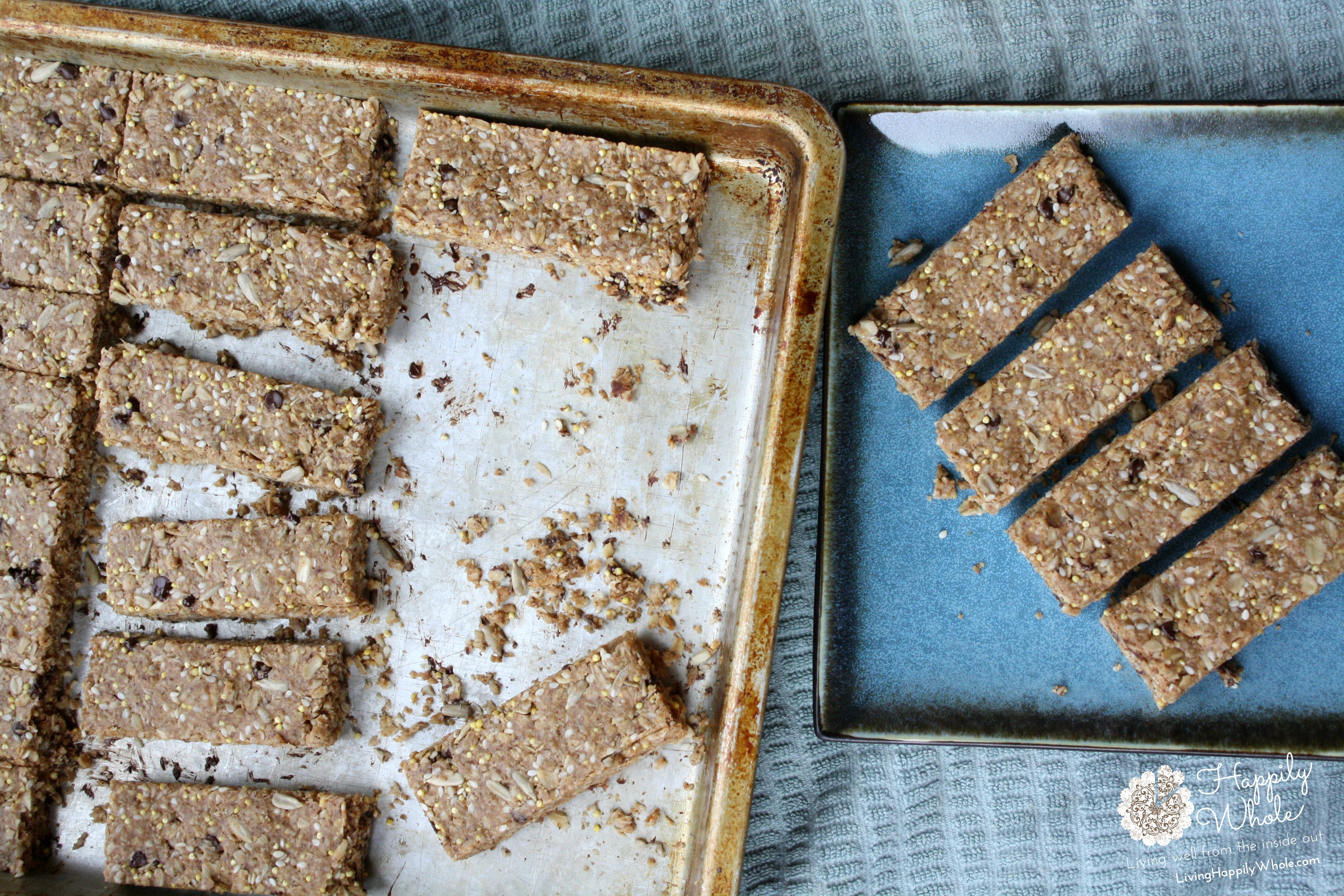Homemade Granola Bars, Gluten Free and GREAT! Happily Whole
